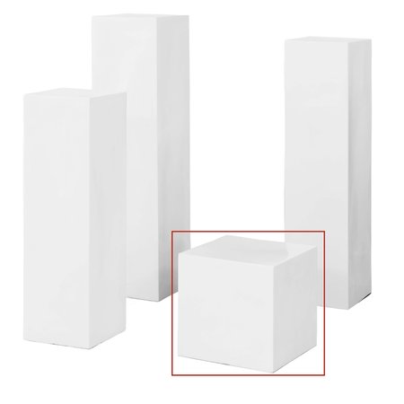 Uniquewise "Square Display Cube Decorative Pillar Column Flower Stand Wedding Pedestal - 15.7"" W x 15.7"" H" QI003858-16